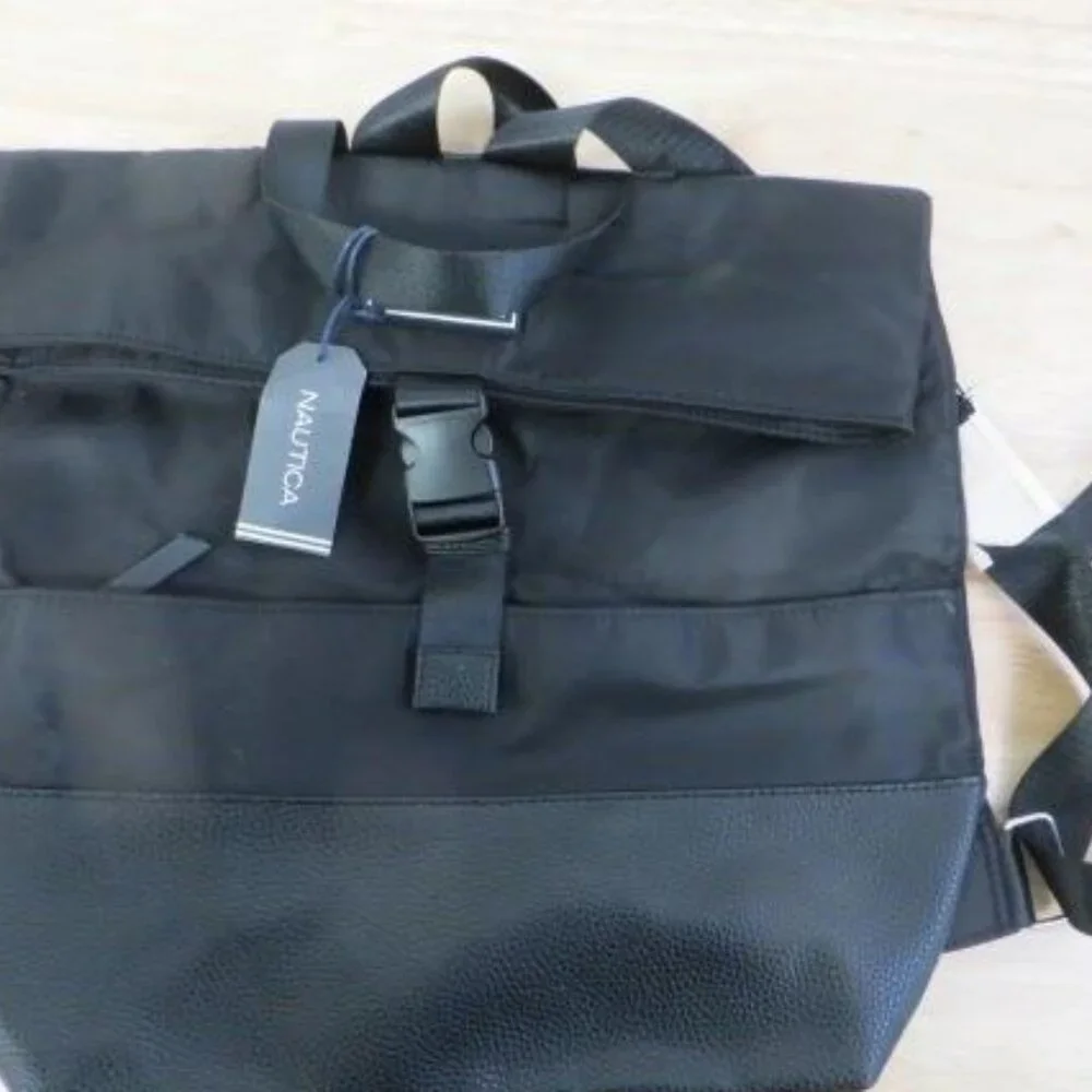NWT Nautica Wind & Water Backpack Black